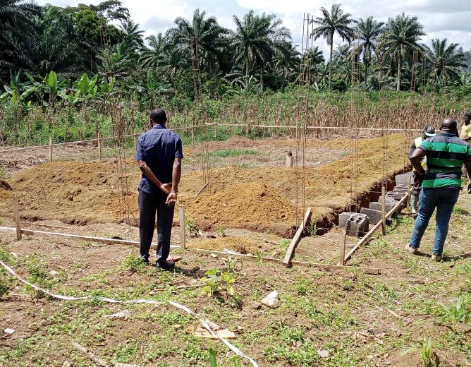Construction du Marché Central de Kékem